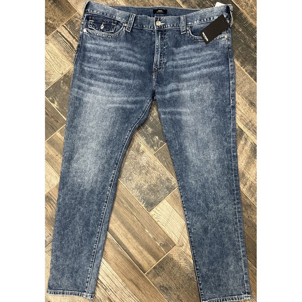 New‎ $159 True Religion ROCCO FLAP Relaxed SKINNY JEANS 107327 Light Mixer 42x32